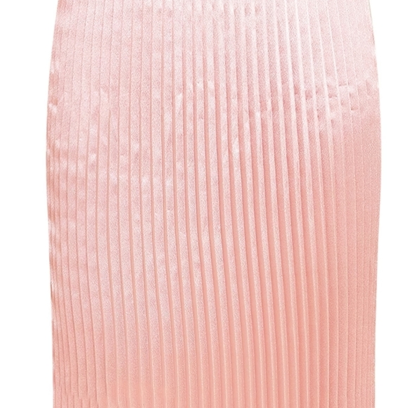 Nwt Satin Pleat Midi Skirt - Picture 3 of 9
